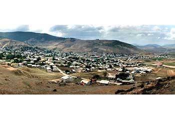 نمایی بسیار زیبا و عریض از شهر کیاسر
