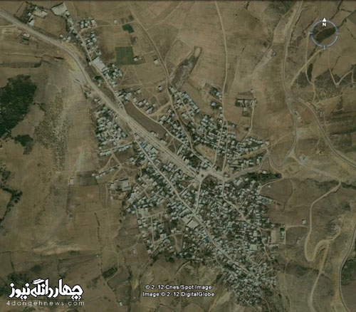 نقشه ماهواره ای شهر کیاسر