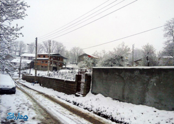 تصاویر زیبای برف بهاری در روز طبیعت
