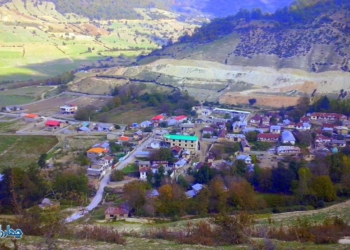 نمایی زیبا از روستای مازرستاق