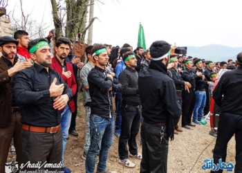 گزارش تصویری عزاداری اباعبدالله الحسین (ع) در روستای خالخیل