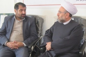 نشست مشترک رئیس تبلیغات اسلامی چهاردانگه با بخشدار