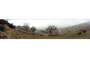 تصویر پانوارمای زیبا از امامزاده میر عمادالدین روستای وری